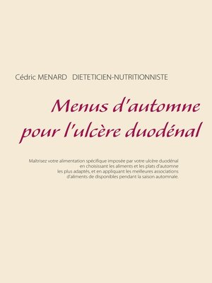 cover image of Menus d'automne pour l'ulcère duodénal
